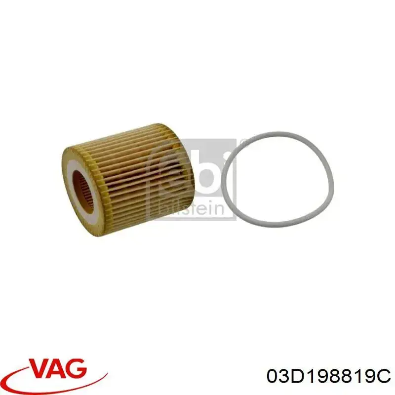 Filtro de aceite 03D198819C VAG