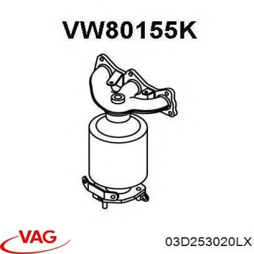 Catalizador VAG 03D253020LX precio, desde 184,18 EUR
