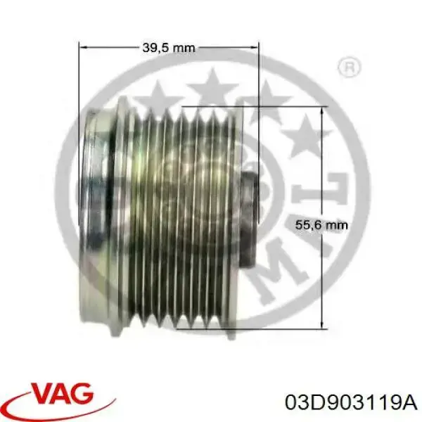 Comprar 03D903119A VAG Rueda libre del alternador