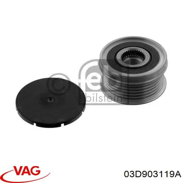 Polea rueda libre VAG 03D903119A precio, desde 28,25 EUR