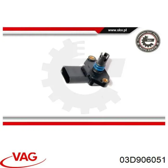 Sensor, presión colector de admisión  VAG 03D906051 precio, desde 19,63 EUR