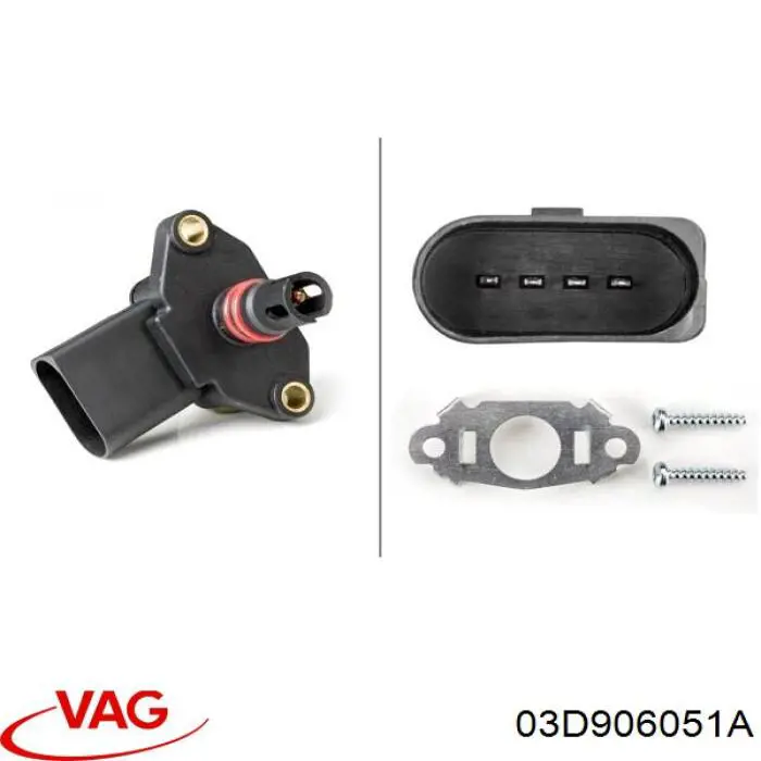 Comprar 03D906051A VAG Sensor de presión del colector de admisión