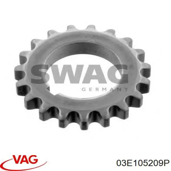 Piñón del cigüeñal VAG 03E105209P precio, desde 46,60 EUR