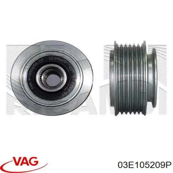 03E105209P VAG Piñón del cigüeñal 
