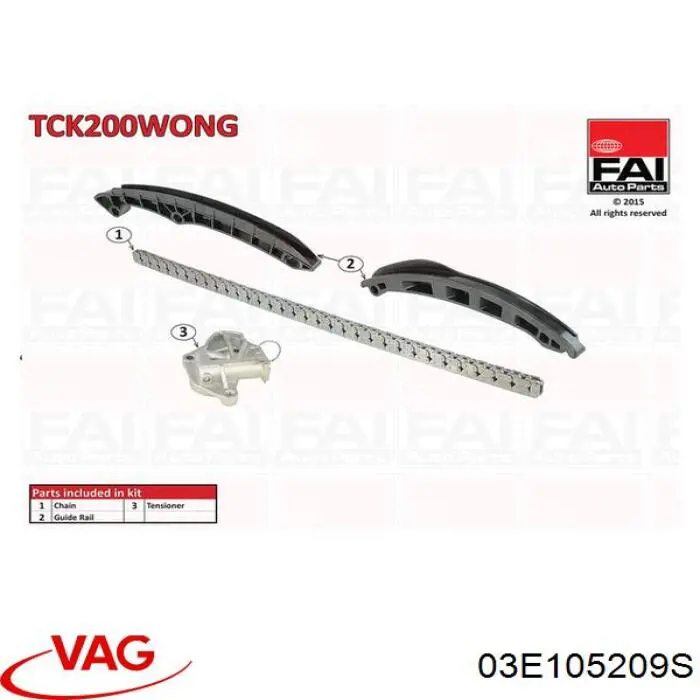 Piñón del cigüeñal VAG 03E105209S precio, desde 28,83 EUR