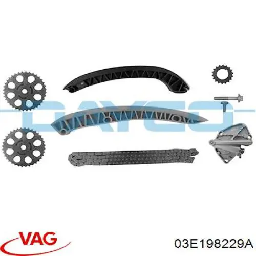 Kit de cadena de distribución 03E198229 VAG