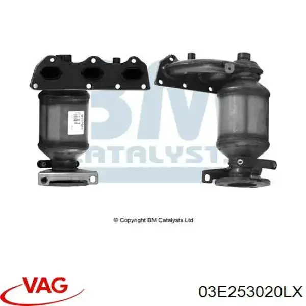Catalizador VAG 03E253020LX precio, desde 331,43 EUR