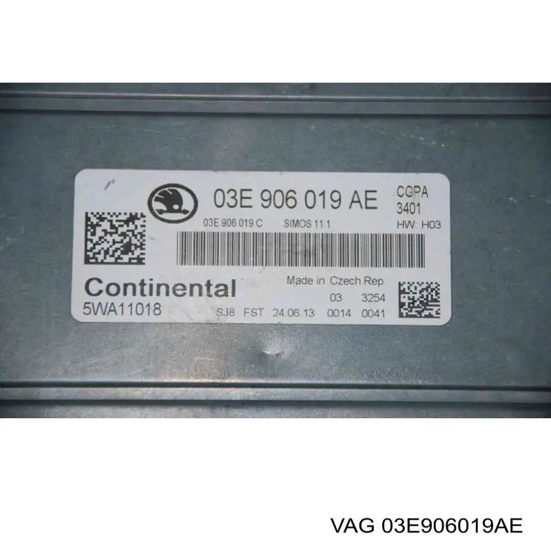 03E906019AE VAG módulo de control del motor (ecu)