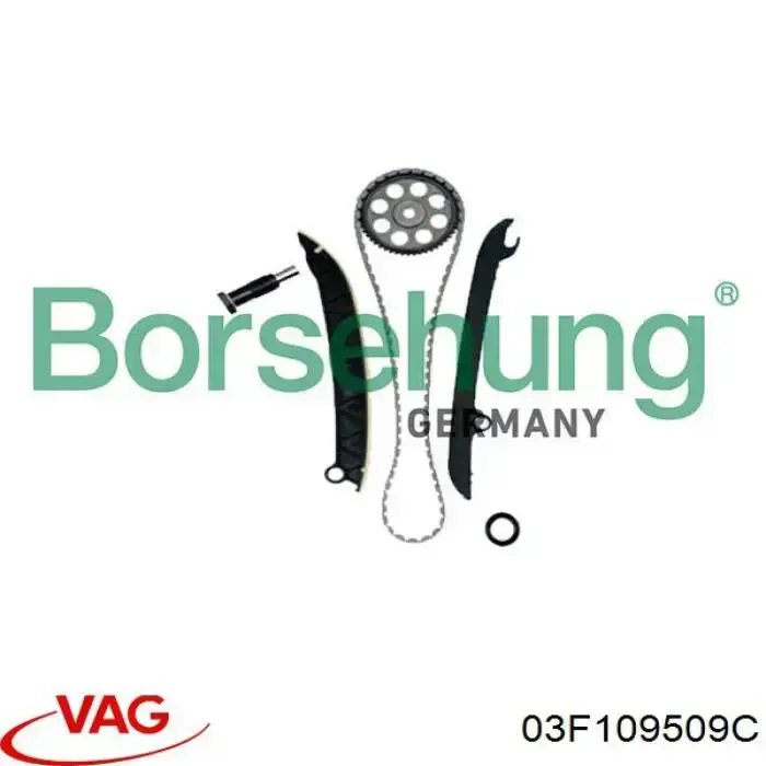 Guía derecha de cadena de distribución 03F109509C VAG