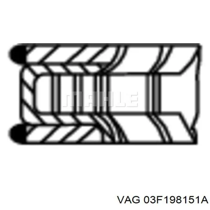 03F198151A VAG aros de pistón para 1 cilindro, std