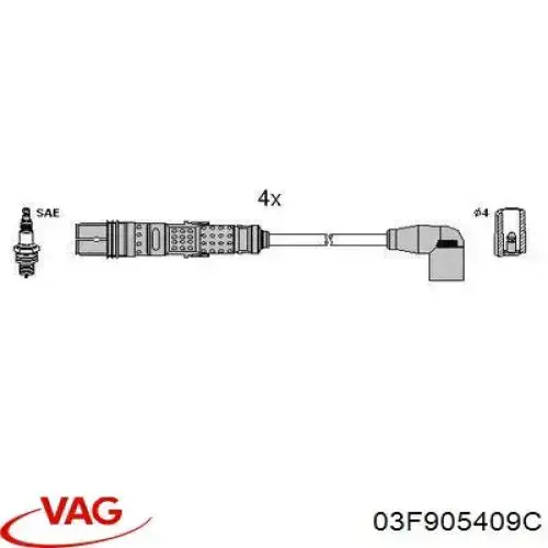 03F905409C VAG Cables de alta tensión, juego
