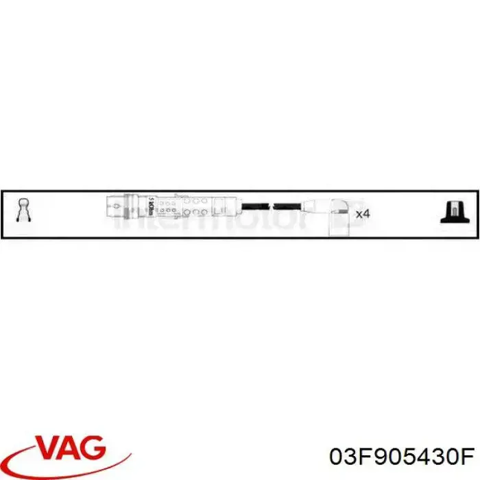 03F905430F VAG cable de encendido, cilindro №3