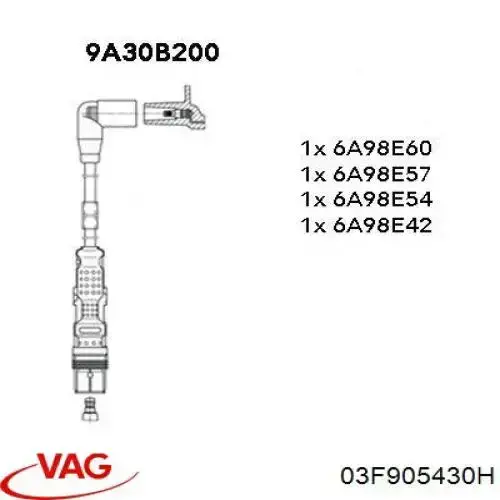 Cables de encendido VAG 03F905430H