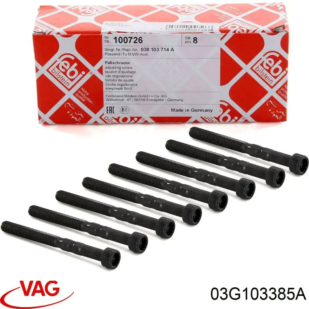 Tornillo de fijación del inyector VAG 03G103385A precio, desde 6,34 EUR