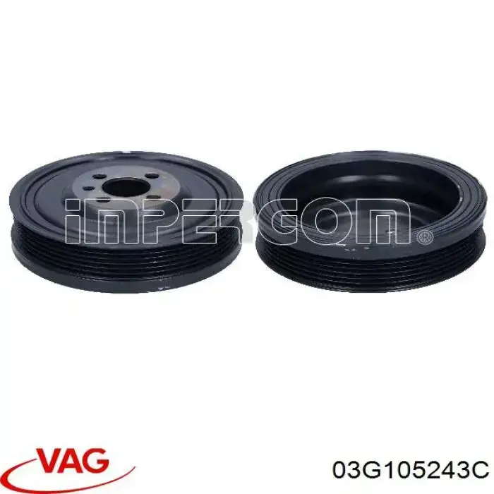 Polea, cigüeñal Volkswagen Golf 8 CD1, DA1