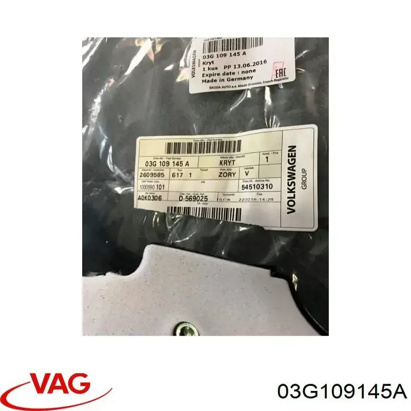 Comprar 03G109145A VAG Cubierta interior superior de la correa de distribución