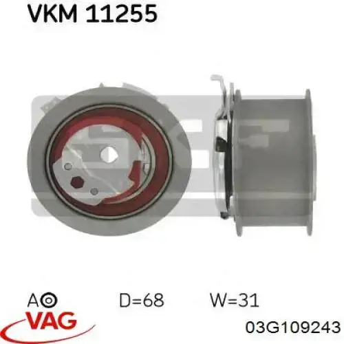 03G109243 VAG Rodillo de cadena