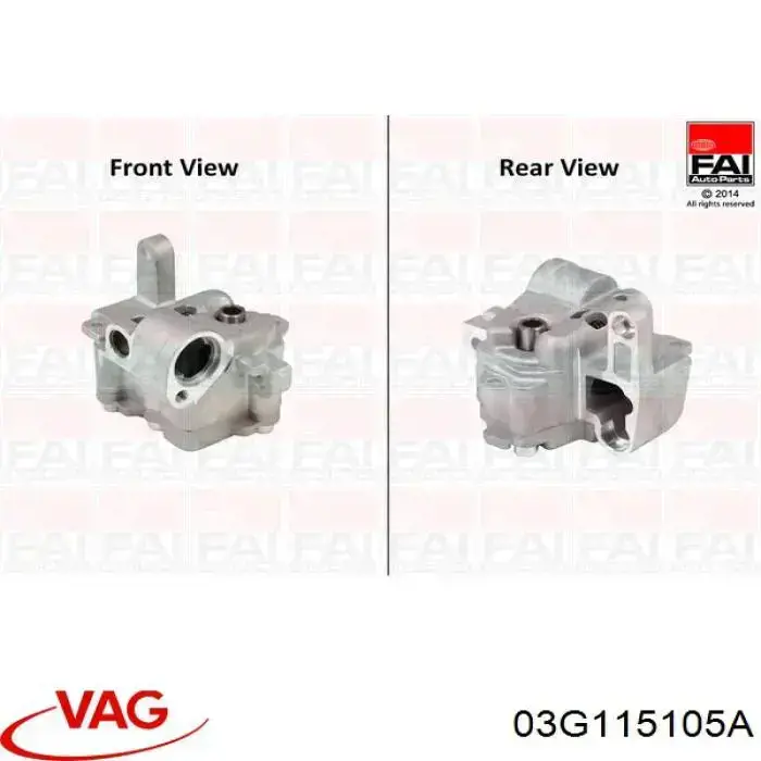 Bomba de aceite VAG 03G115105A precio, desde 102,70 EUR