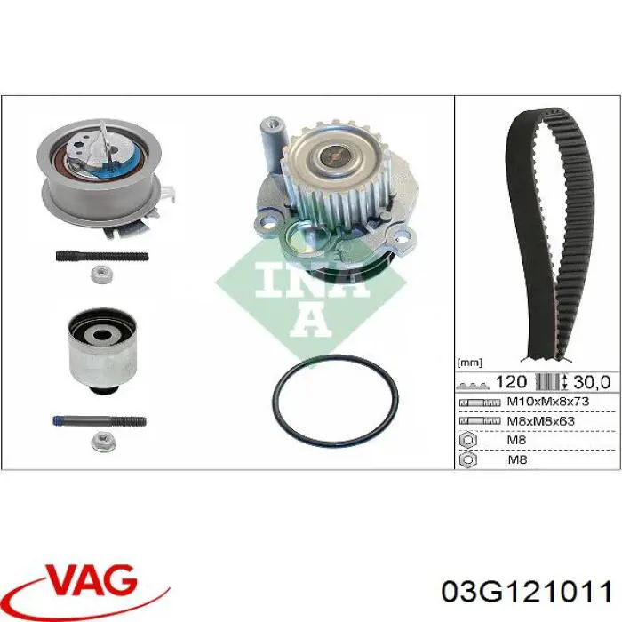 Motor de agua VAG 03G121011