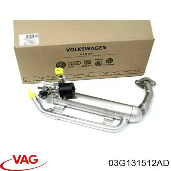 Enfriador de recirculación de gases de escape EGR 03G131512AD VAG