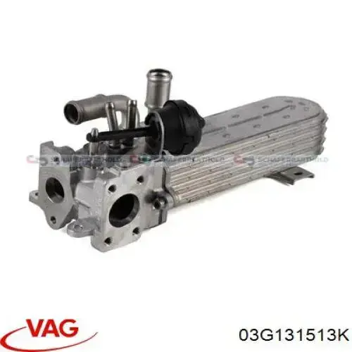 03G131513K VAG Enfriador de recirculación de gases de escape EGR