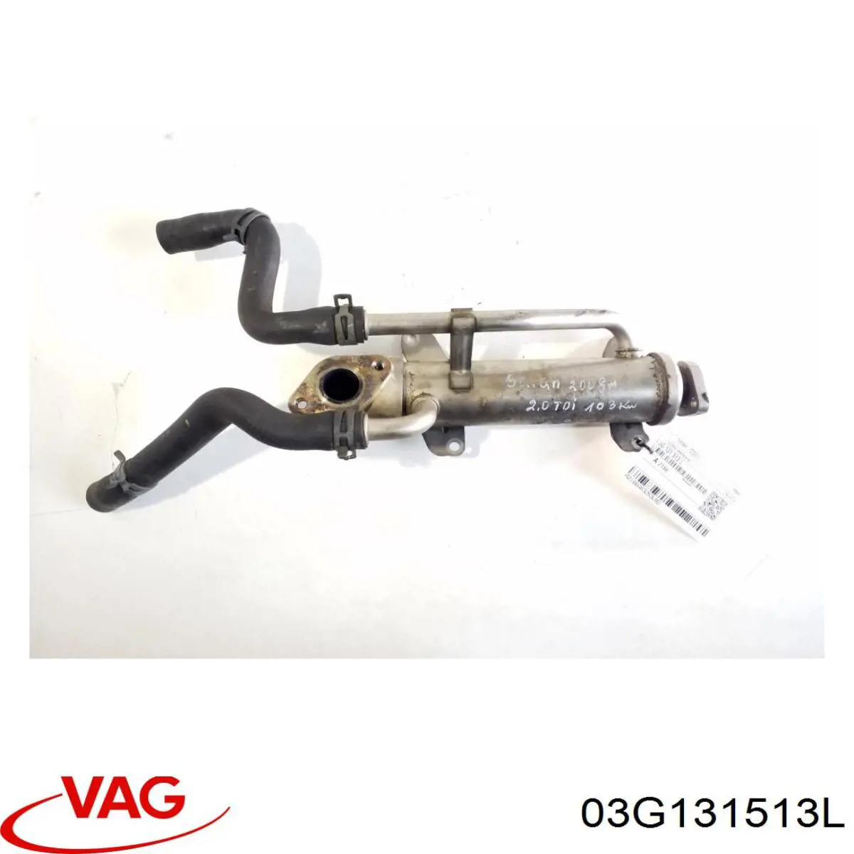 Enfriador de recirculación de gases de escape EGR VAG 03G131513L precio, desde 218,43 EUR