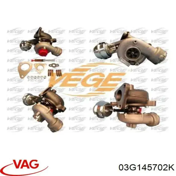 Turbocompresor VAG 03G145702K precio, desde 317,95 EUR