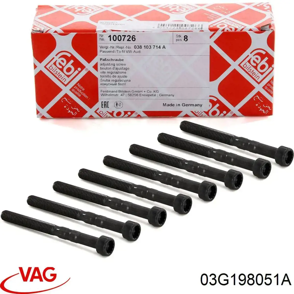 Arandela de asiento del inyector VAG 03G198051A