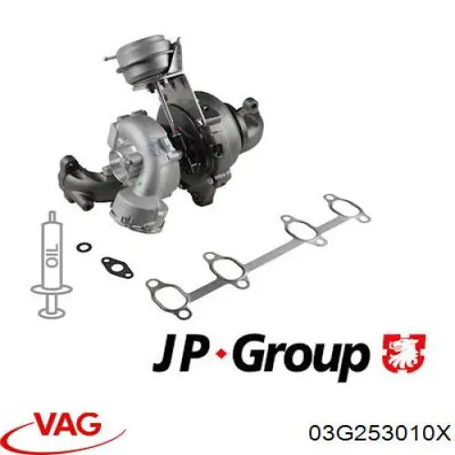 Turbocompresor VAG 03G253010X precio, desde 267,17 EUR