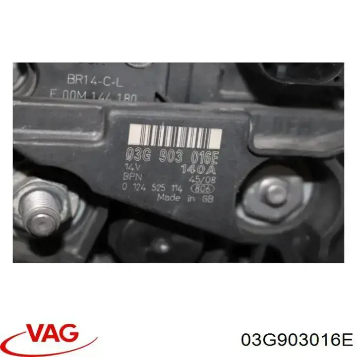 Alternador VAG 03G903016E