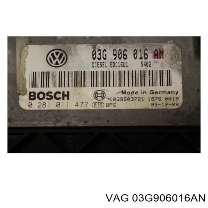 Unidad de control del motor  VAG 03G906016AN precio, desde 139,39 EUR