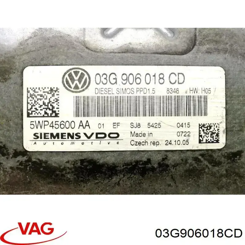 Unidad de control del motor  VAG 03G906018CD precio, desde 139,39 EUR