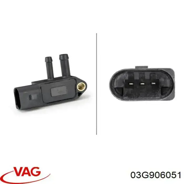 Sensor de presion gases de escape 03G906051 VAG