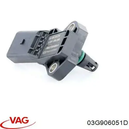 03G906051D VAG sensor de presion de carga (inyeccion de aire turbina)