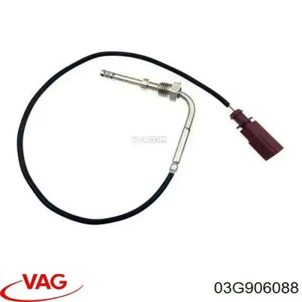 Sensor de temperatura de gases de escape antes del filtro de partículas VAG 03G906088