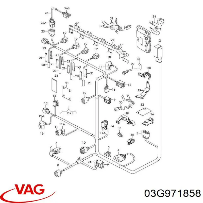  VAG 03G971858 precio, desde 9,28 EUR