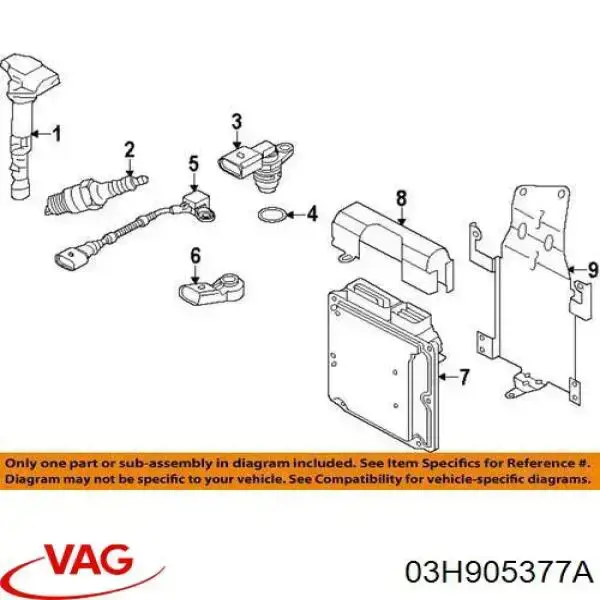 03H905377A VAG sensor de detonaciones