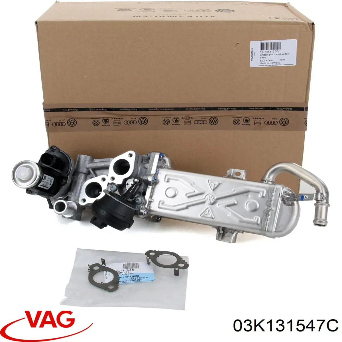 Junta del enfriador EGR del sistema de recirculación de gases VAG 03K131547C