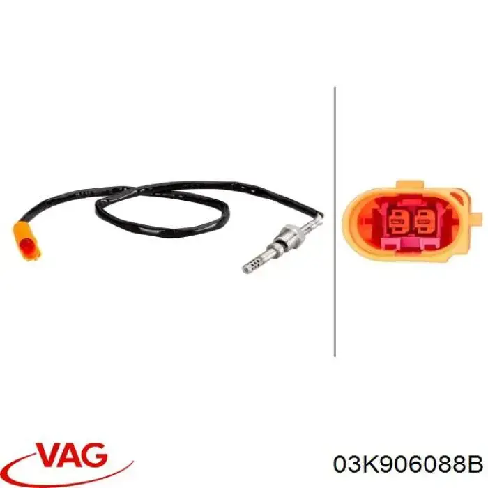 Comprar 03K906088B VAG Sensor de temperatura de gases de escape después del filtro de partículas