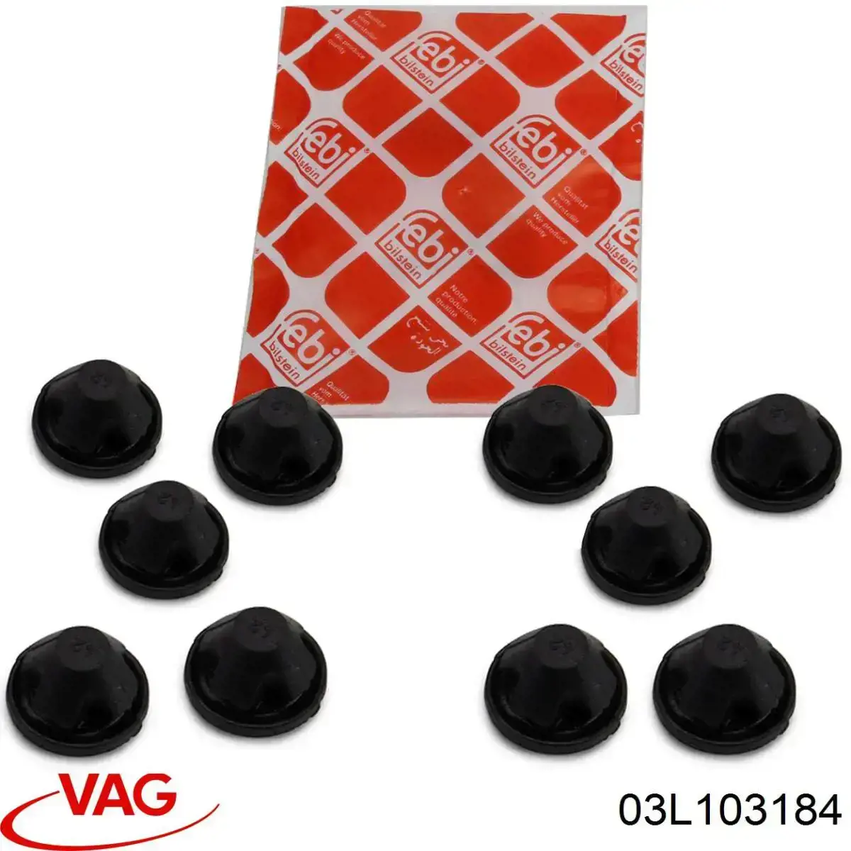 Cojín de la tapa decorativa del motor VAG 03L103184 precio, desde 5,14 EUR