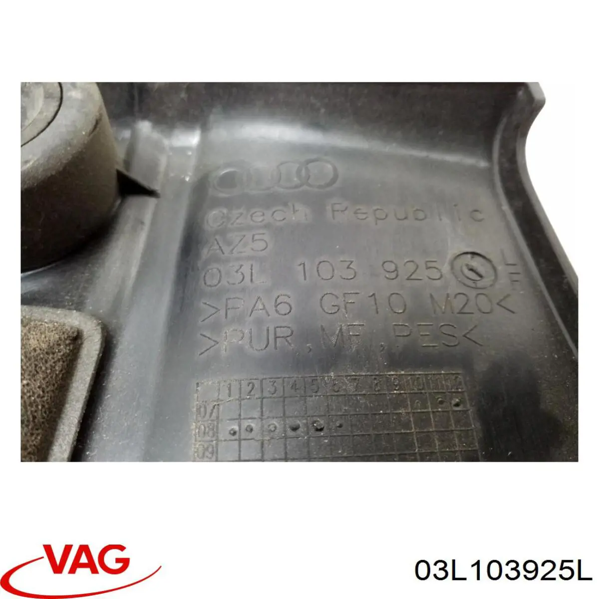 Cubierta decorativa del motor VAG 03L103925L precio, desde 92,93 EUR