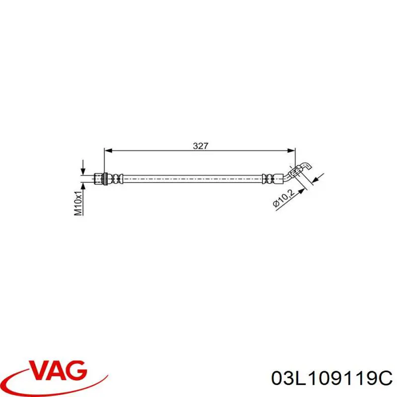 03L109119C VAG Correa dentada