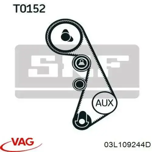 Rodillo intermedio de correa dentada Volkswagen Passat 3G2, CB2