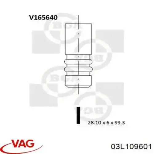 Válvula de entrada para Volkswagen Passat (B7, 365)