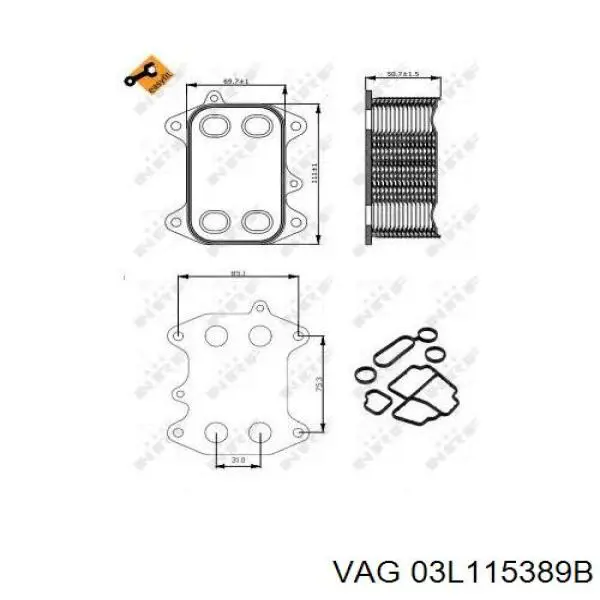 Comprar 03L115389B VAG Portafiltro de aceite