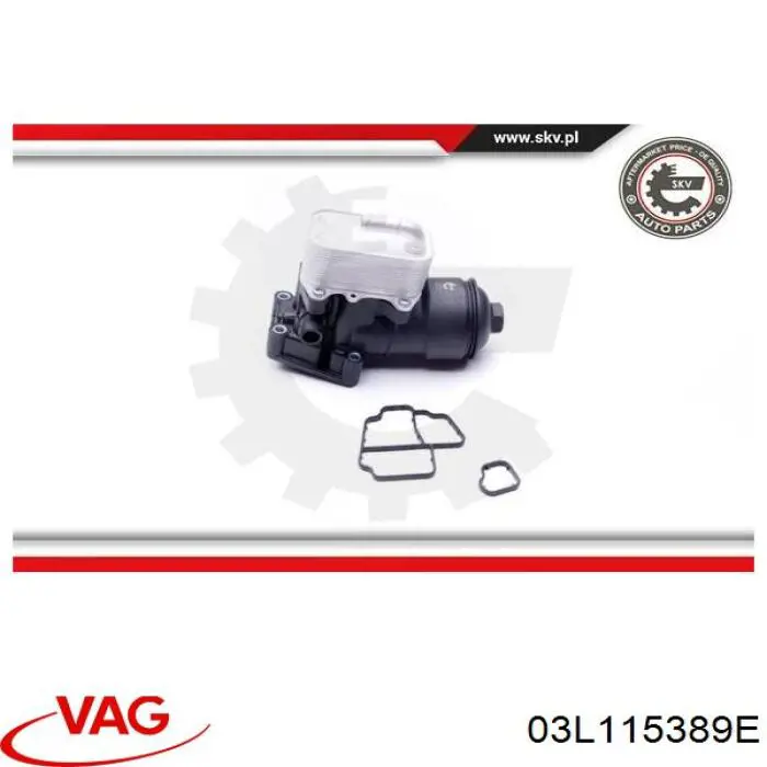 Portafiltro de aceite VAG 03L115389E precio, desde 86,61 EUR