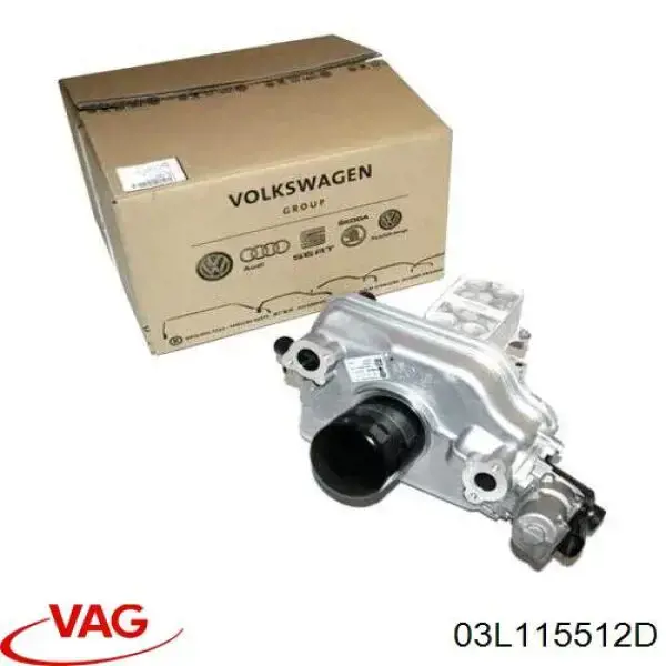 Enfriador de recirculación de gases de escape EGR 03L115512D VAG