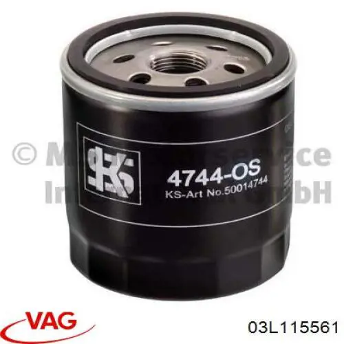 Filtro de aceite 03L115561 VAG