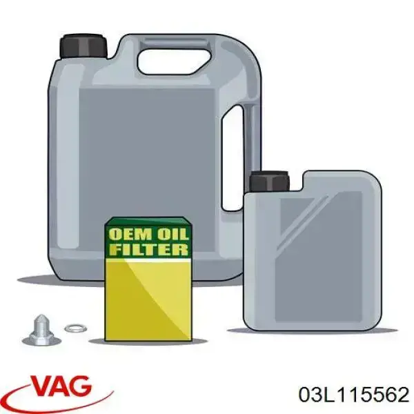 Filtro de aceite 03L115562 VAG