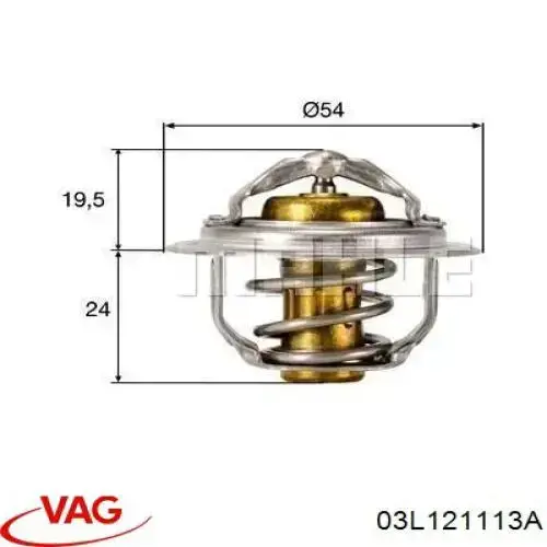Termostato refrigerante VAG 03L121113A